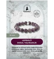 Lepidolit 10mm Doğal Taş Bileklik