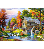 Ormanda Yaşam Sayılarla Boyama Seti 40x50 cm (Tuvale Gerili)