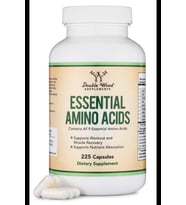 Double Wood Essential Amino Acids - 9 Essential Aminos (EAA) and All Branched-Chain Aminos (BCAAs) (Leucine, Isoleucine, Valine) 225 Capsul. 3839