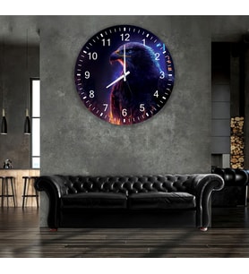 Kartal Cam Saat - 60 cm