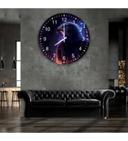 Kartal Cam Saat - 60 cm