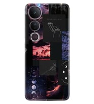 Vivo V50 Lite Kılıf Boutique Baskılı Resimli Ay Pattern Pcode -030