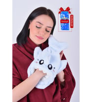 Shark Desenli Mavi Su Torbası Kılıfı Yumuşak, Rahatlatıcı ve Isı Terapisi (Termojel Hediyeli)
