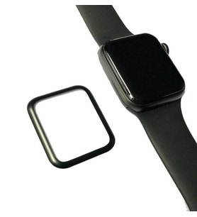 Apple Watch 40mm Uyumlu Zore PMMA Silikon Body Saat Ekran Koruyucu (Siyah)