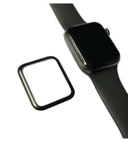 Apple Watch 40mm Uyumlu Zore PMMA Silikon Body Saat Ekran Koruyucu (Siyah)