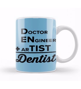 Doctor Engineer Artist Dentist 033 Kupa Bardak Porselen