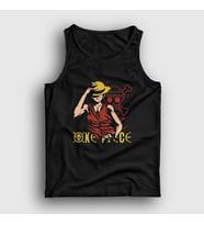 Presmono Unisex Siyah Monkey Luffy Anime One Piece Atlet 136283tt