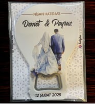 10 Adet Söz, Nişan, Nikah, Düğün Hediyesi Balon Açacak Magnet Kart ve Ambalajlı Tek Tek (blnmg14)