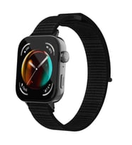 Microsonic Huawei Watch Fit 4 Hasırlı Kordon Woven Sport Loop Siyah