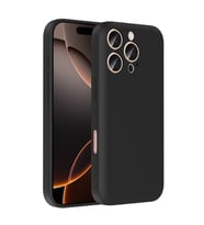 Apple iPhone 16 Pro Max Uyumlu Kılıf Kamera Korumalı Kartlık Hazneli Zore Vitra Kapak (Siyah)