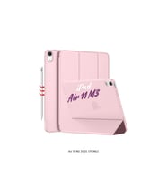 iPad Air 11 2025 M3 Çip Uyumlu Katlanabilir Standlı Smart Cover Fuchsia Tablet Kılıfı