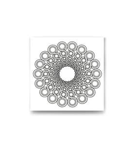 DBSanatevi Mandala Sarmal Halkalar Tablo 35 X 35 Cm