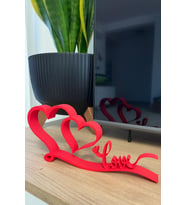 Sevgililer Günü İki Kalpli Love Dekor – Romantik Masa & Ev Dekorasyonu