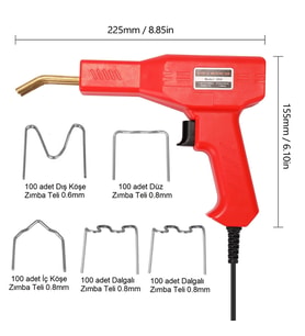 Plastik Zımba Teli Kaynak Makinası 50W/220V+500 Adet Tel
