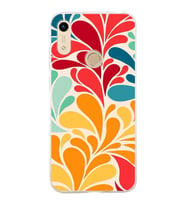 PrintiFy Huawei Honor 8A 2020 ile Uyumlu 1mm Slim Fit Retro Renkler 5 Baskılı Şeffaf  Kılıf