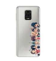 Redmi Note 9 Pro / 9s Uyumlu Bts Tüm Karakterler Tasarımlı Şeffaf Telefon Kılıfı