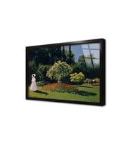 Women İn The Garden Çerçeveli Cam Tablo