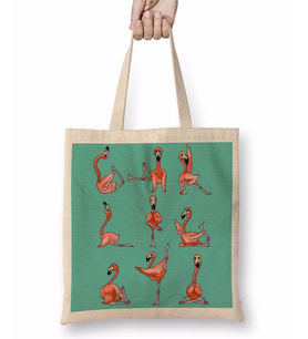 Flamingo Yoga Bez Çanta Uzun Saplı
