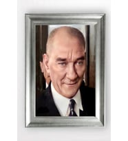 Gümüş Çerçeveli Atatürk Tablo cv966