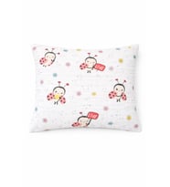 More Home Müslin Bebek Yastık Kılıfı Kapaklı 35X45 Uğur Böceği Beyaz Kırmızı