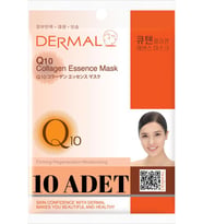 DERMAL Sıkılaştırıcı, Nemlendirici, Yenileyici Q10 Kolajen Maske X10 Adet