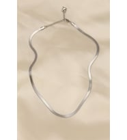 316L Çelik Silver Renk 45 cm İtalyan Zincir Model Kadın Kolye