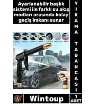 #YıkamaTabancası Araba Bahçe Sulama Temizlik Ayarlanabilir Basınçlı Çok Fonksiyonlu Yıkama Tabancası
