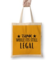 Think While İt's Still Lega l Bez Çanta Uzun Saplı