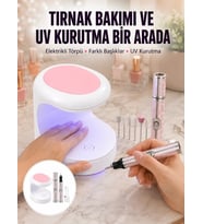 Tırnak Matkabı ve LED Oje Kurutucu 2’li Profesyonel Bakım Seti Yeni Nesil