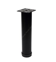 Metal Mobilya Ayağı Siyah Çap 42mm - 20cm (4 Adet)