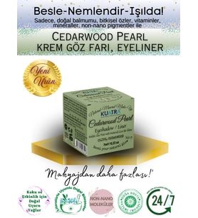 Cedarwood Pearl Krem Far, Eyeliner Doğal İçerikli