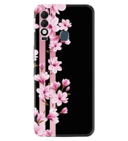 Tecno Spark 8T Kılıf Resimli Desenli Baskılı Silikon Pink Flowers 3 1393