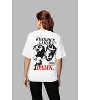 Kendrick Lamar Damn Yazılı Unisex Oversize Rapper Tişört