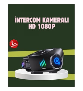 Mey İthalat® Q28 Full HD Kameralı Motosiklet Kask Kulaklığı – 45 Saat Müzik, IPX6 Su Geçirmez