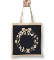 One Piece Christmas Wreath Pattern Bez Çanta Uzun Saplı