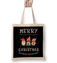 Yılbaşı Yeni Yıl Konseptli Merry Christmas 07 Bez Çanta Uzun Saplı