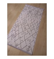 HALIMARKA K-LTS 8567 BEYAZ GRİ MODERN HALI YOLLUK 97X200 CM