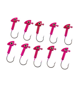 Jighead - Zoka - Kurşunlu Olta İğnesi - (XH-A 06) - Pembe - 8 Gr - 10 Adet