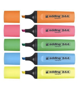 Edding 344 Highlighter Fosforlu İşaretleme Kalemi 5 RENK SET 
