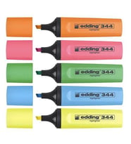 Edding 344 Highlighter Fosforlu İşaretleme Kalemi 5 RENK SET 