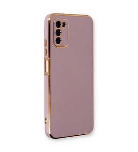 Galaxy A03S Kılıf Volet Silikon - Mor