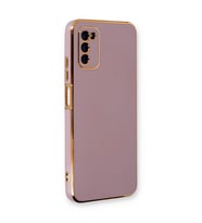 Galaxy A03S Kılıf Volet Silikon - Mor