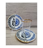 Artemıs-6 Kişilik Çift Desenli Çay Seti