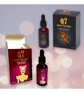 Gold Q7 Super Vip 2li Set Erkek ve Bayan Özel Istek Artirici Performans Arttırıcı Damla 30 ml Damla