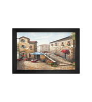 Manzara Temalı Kanvas Tablo 50 x 70 cm Siyah Çerçeve