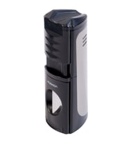 Parmida 3 Torch Pürmüz Kesici & Delicili Siyah Gunmetal Metal Puro Çakmağı