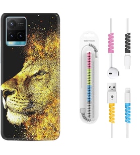Vivo Y11S Y21S Y20 Y20S Y70 Kılıf Kablo Koruma Spiral Silikon Leon 1323