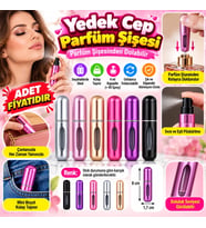 Mey İthalat® Parfüm Şişesinden Dolabilir Yedek Cep Parfüm Şişesi Aparatı (adet fiyatıdır)