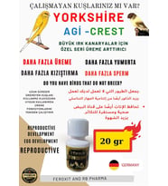 Yorkshire-Agi-Crest Irk Kanaryalar Için  Kızıştırıcı ve E Vitamini PREMİUM Ürün  20 gr