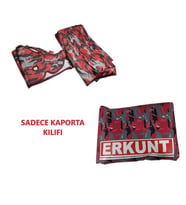 Erkunt 75E-105E Kabinli Traktör Kılıfı Branda 2020 Sonrası (Açık Kırmızı)